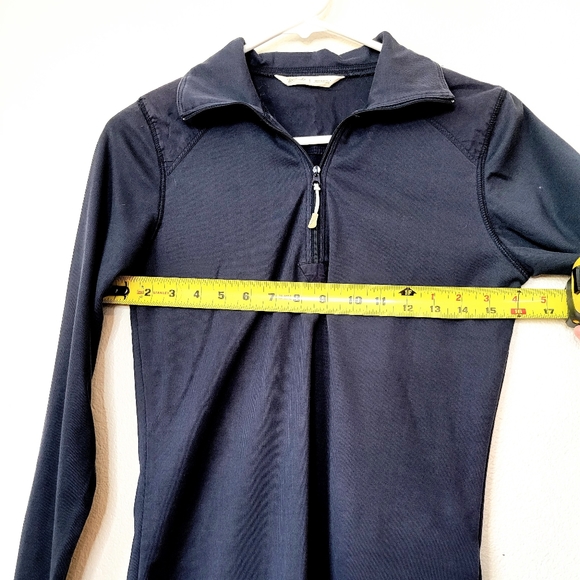 Woolrich navy blue 1/4 zip up pullover shirt Size Small - Picture 6 of 8